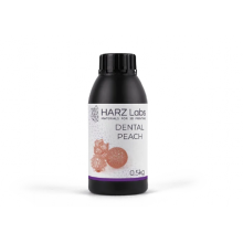 Течност за 3D печат на модели - Harz Labs Denta Peach Resin, 0.5кг.