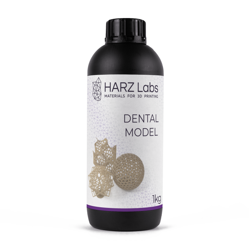 Течност за 3D печат на модели - Harz Labs Dental Model Beige Resin, 1кг Течност за 3D печат на модели - Harz Labs Dental Model Beige Resin, 1кг