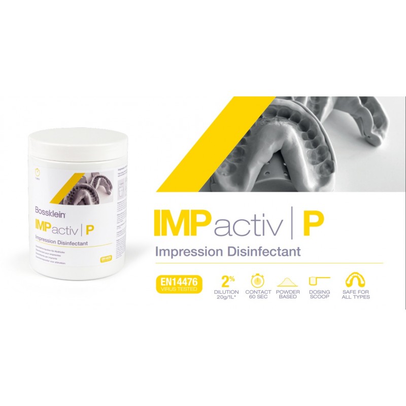 Bossklein Impactiv P Powder - Дезинфектант за отпечатъци на прах 700гр. Bossklein Impactiv P Powder - Дезинфектант за отпечатъци на прах 700гр.