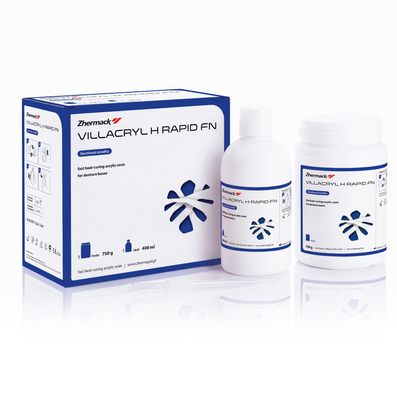 Villacryl H RAPID FN V4 kit. 750 g./ 400 ml - Топлополимеризираща пластмаса Villacryl H RAPID FN V4 kit. 750 g./ 400 ml - Топлополимеризираща пластмаса